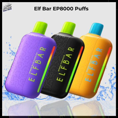 ELF BAR EP8000 Puffs 50mg (Non Chargeable) Disposable Vape