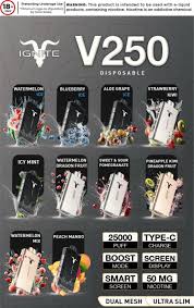 IGNITE V250 Disposable Vape 25K PUFFS in Dubai UAE