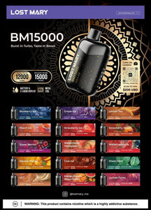 Lost Mary BM15000 Puffs 50mg Disposable Vape in Dubai UAE