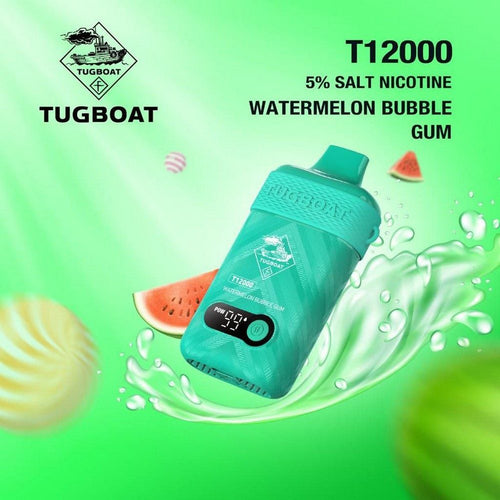 Tugboat T12000 Watermelon Bubble Gum Disposable Vape in Dubai UAE