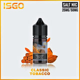 ISGO 30ML SALTNIC 25mg & 50mg ALL FLAVORS