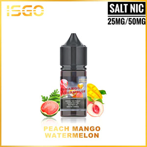 ISGO 30ML SALTNIC 25mg & 50mg ALL FLAVORS