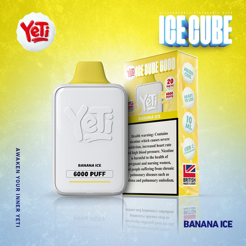 Yeti Ice Cube 6000 Puffs Disposable Vape 20mg In Dubai UAE