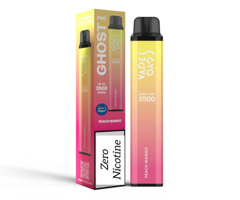 VAPES BARS GHOST PRO 3500 Puffs (ZERO NICOTINE) Disposable Vape