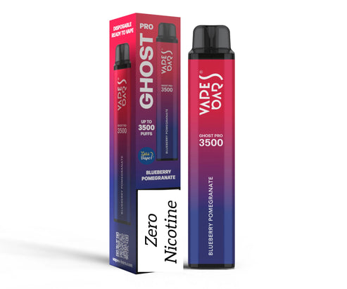 VAPES BARS GHOST PRO 3500 Puffs (ZERO NICOTINE) Disposable Vape