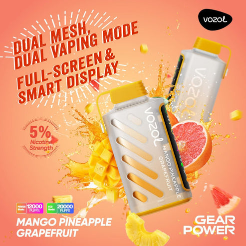 VOZOL Gear Power 20000 Puffs 50mg Dual Mode Disposable Vape In Dubai UAE